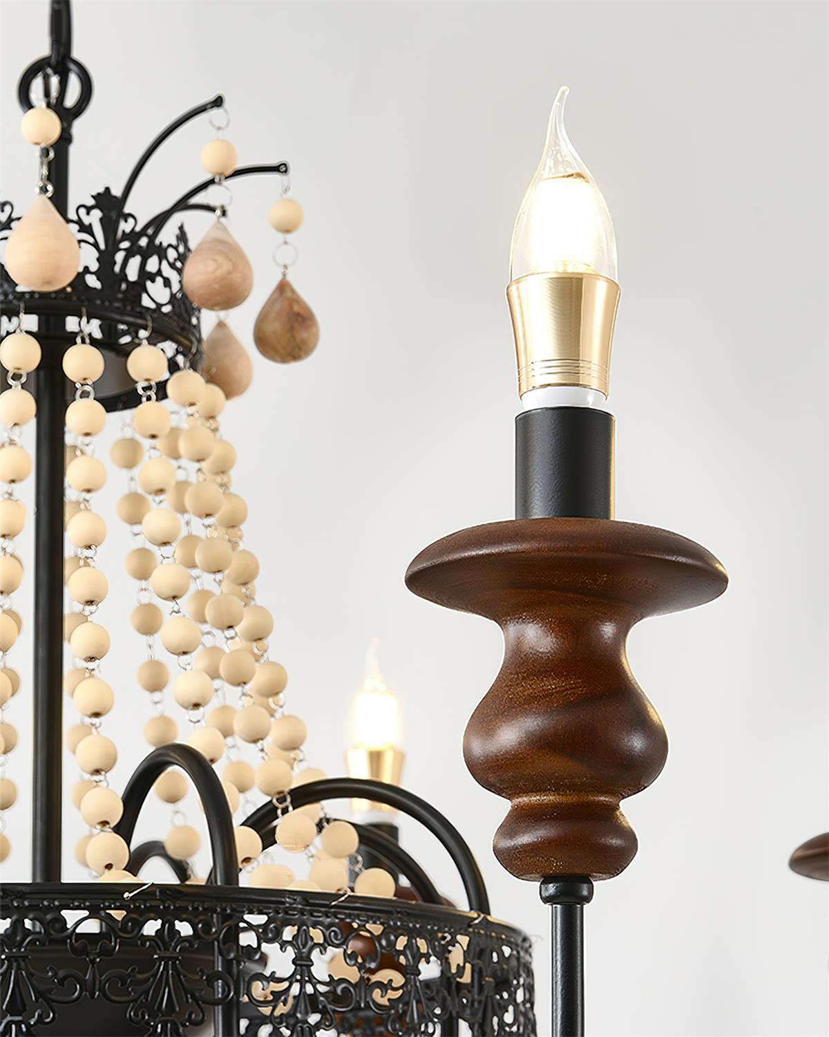 Seraphine Wood Chandelier — product view 13