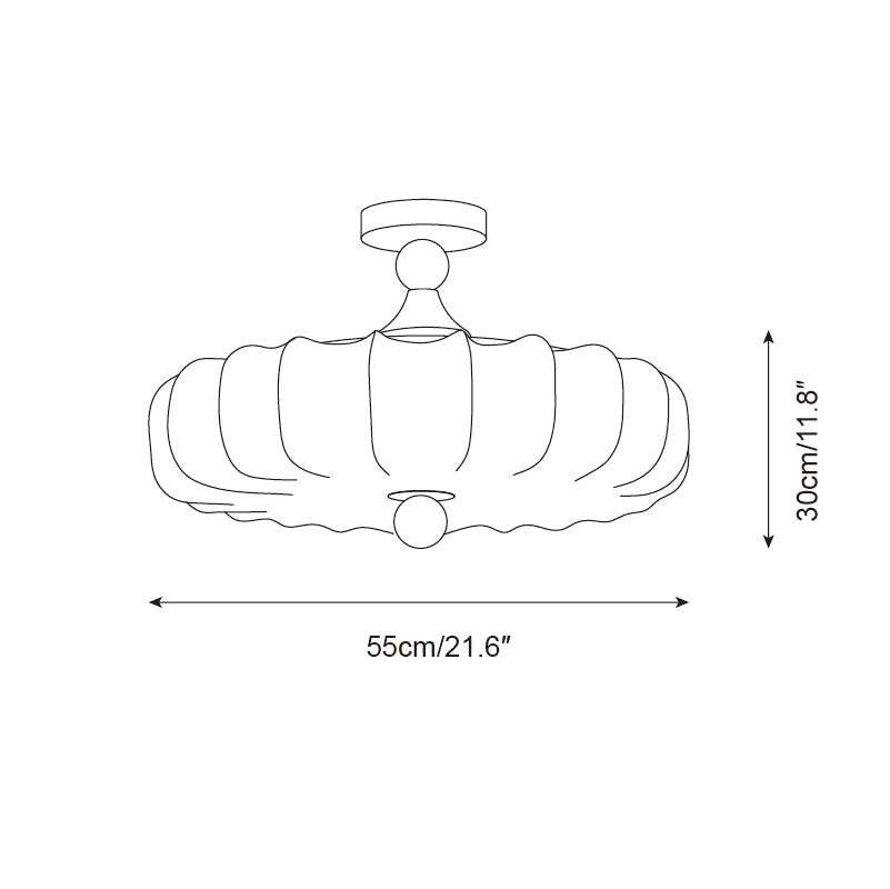 Velora Wood Ceiling Lamp — product view 7