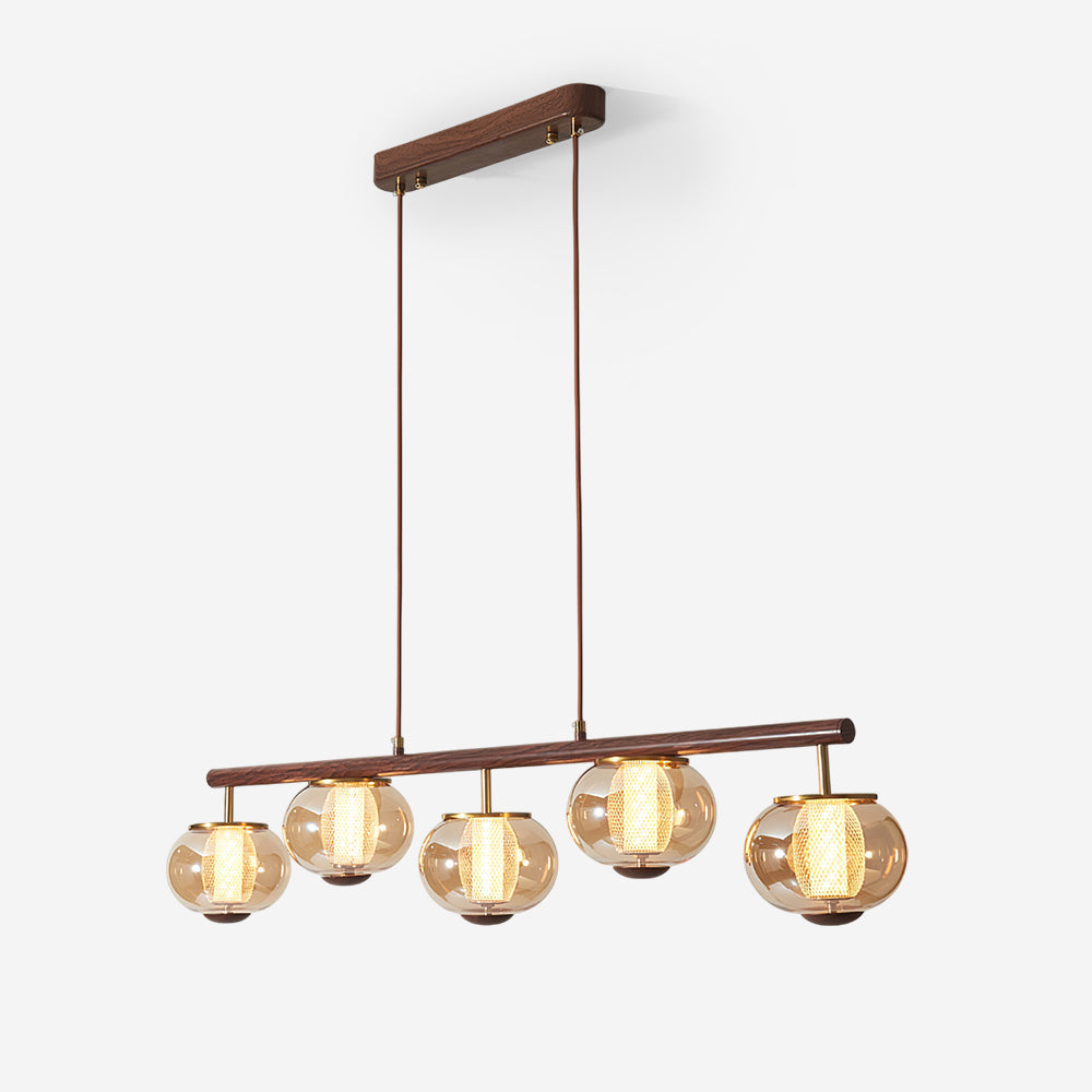 Amber Glass Chandelier — product view 1