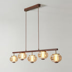 Amber Glass Chandelier — product view 2