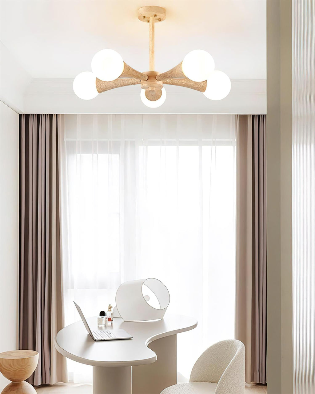 Hedra Travertine Ceiling Lamp — product view 4