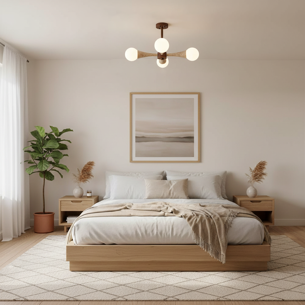 Hedra Travertine Ceiling Lamp — product view 9
