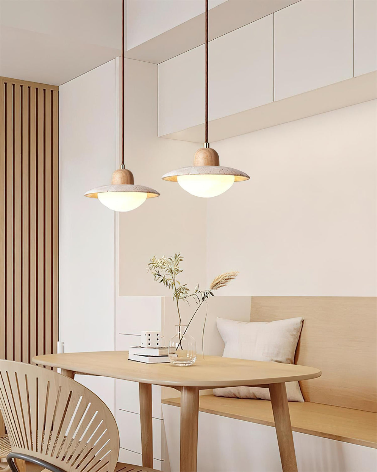 Brim Travertine Pendant Lamp — product view 3