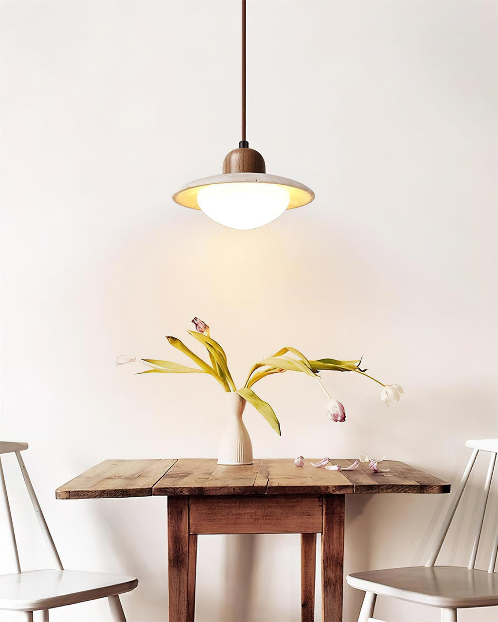 Brim Travertine Pendant Lamp — product view 4