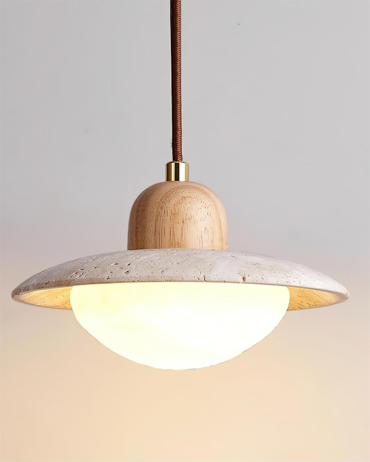 Brim Travertine Pendant Lamp — product view 7