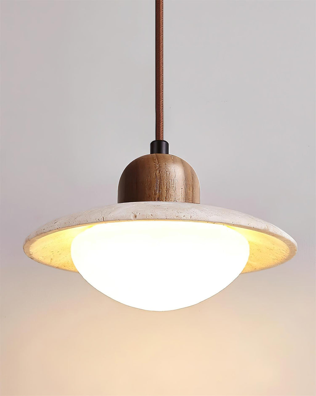 Brim Travertine Pendant Lamp — product view 9