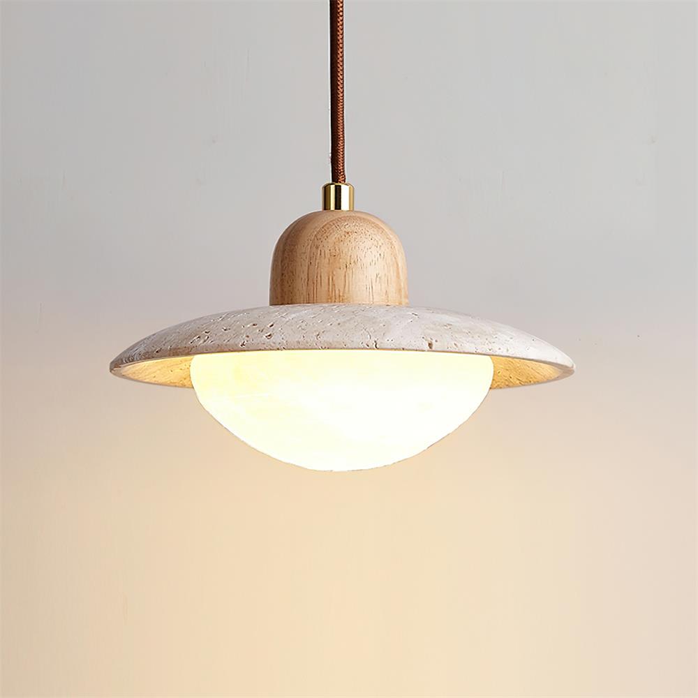 Brim Travertine Pendant Lamp — product view 12