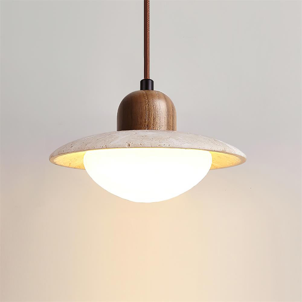 Brim Travertine Pendant Lamp — product view 13