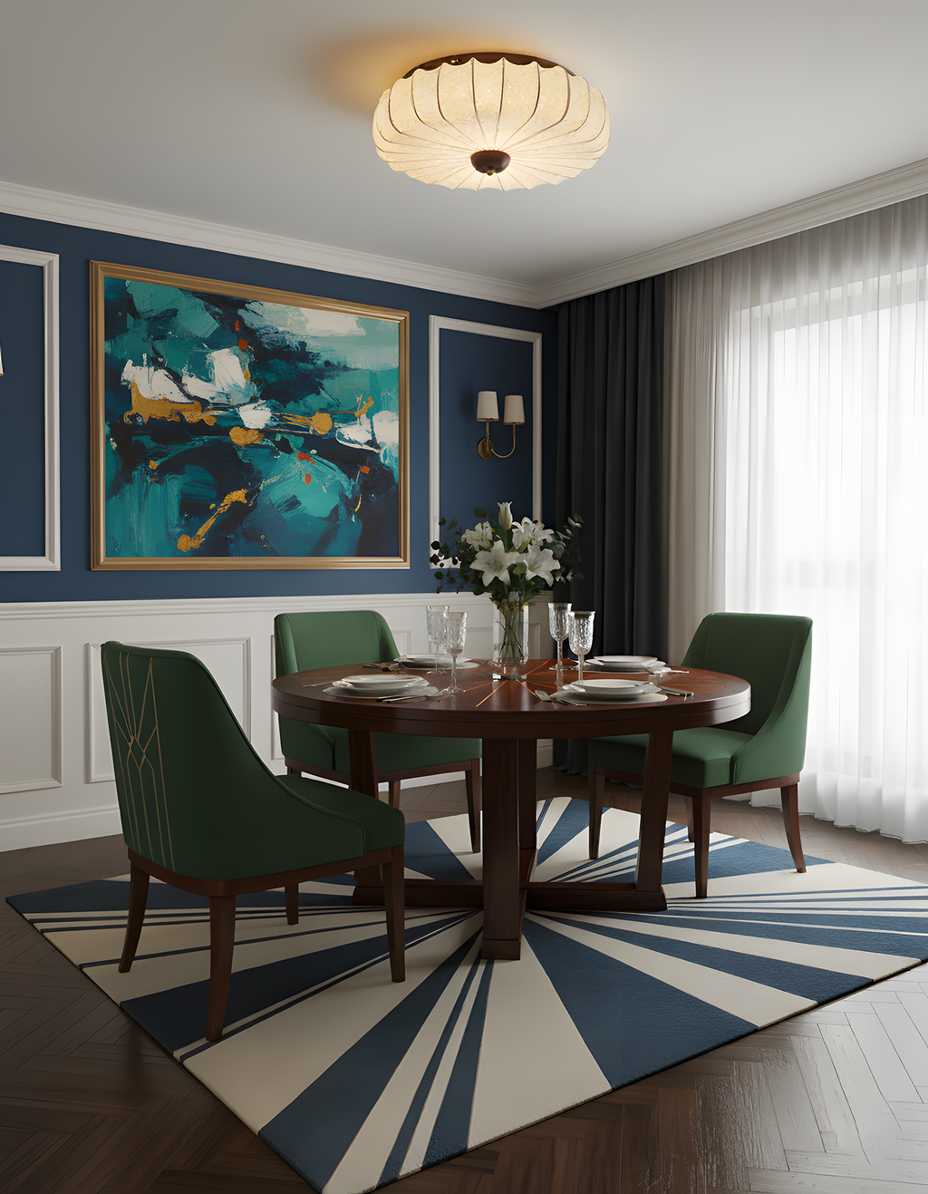 Papilio Wood Ceiling Lamp — product view 3
