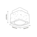 Drava Travertine Ceiling Lamp — product view 3