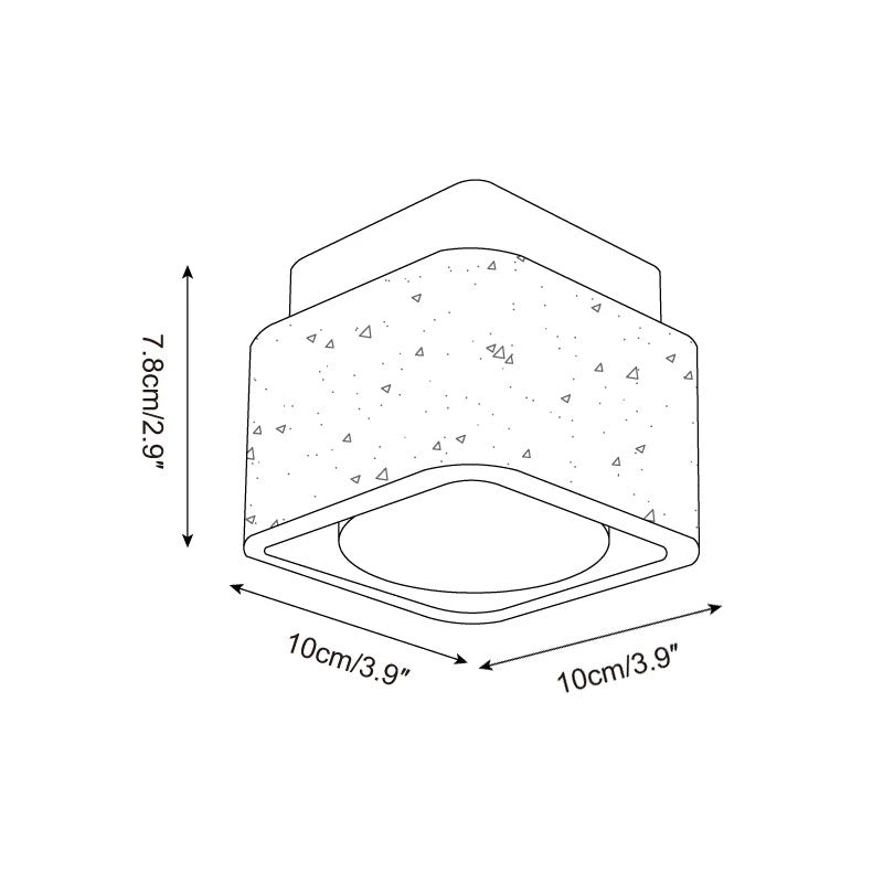 Drava Travertine Ceiling Lamp — product view 3