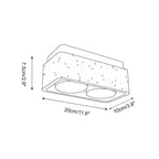 Drava Travertine Ceiling Lamp — product view 4