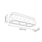 Drava Travertine Ceiling Lamp — product view 5