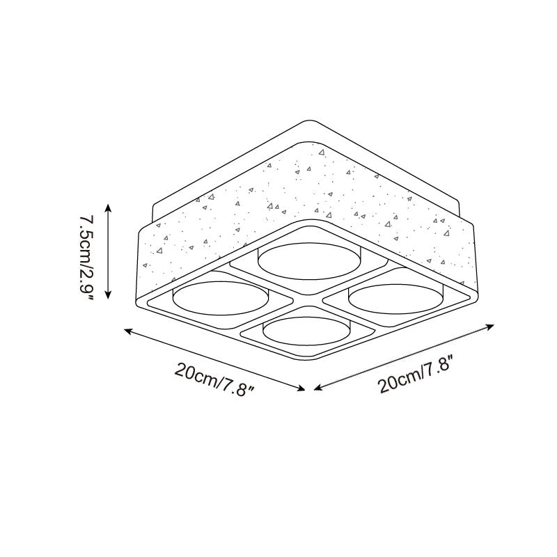 Drava Travertine Ceiling Lamp — product view 6
