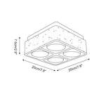 Drava Travertine Ceiling Lamp — product view 6