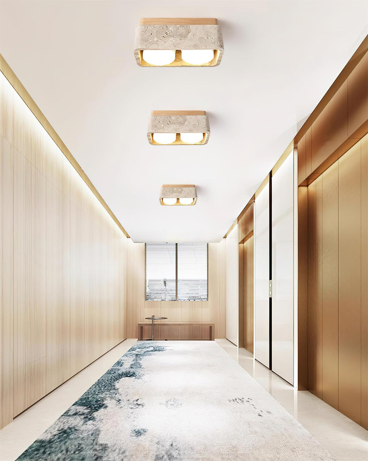 Drava Travertine Ceiling Lamp — product view 8