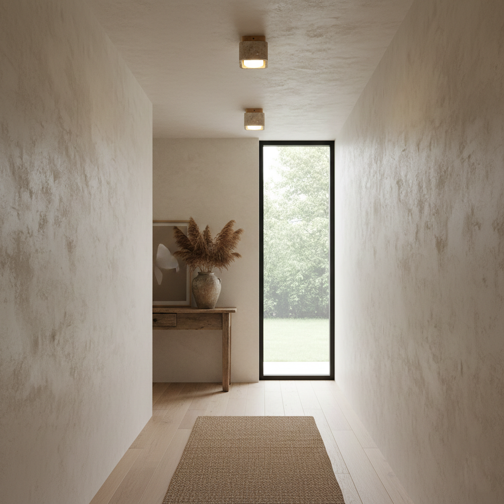 Drava Travertine Ceiling Lamp — product view 9