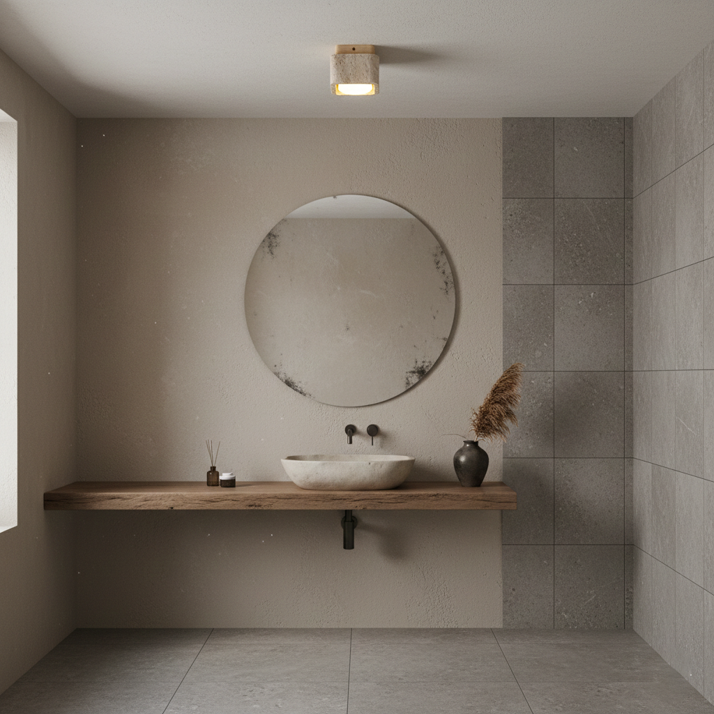 Drava Travertine Ceiling Lamp — product view 13