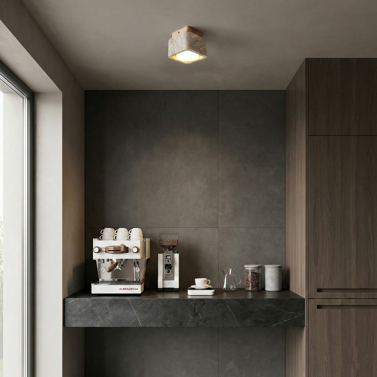Drava Travertine Ceiling Lamp — product view 14