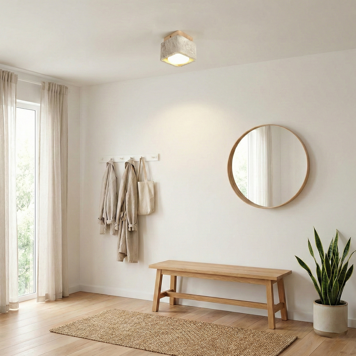 Drava Travertine Ceiling Lamp — product view 15