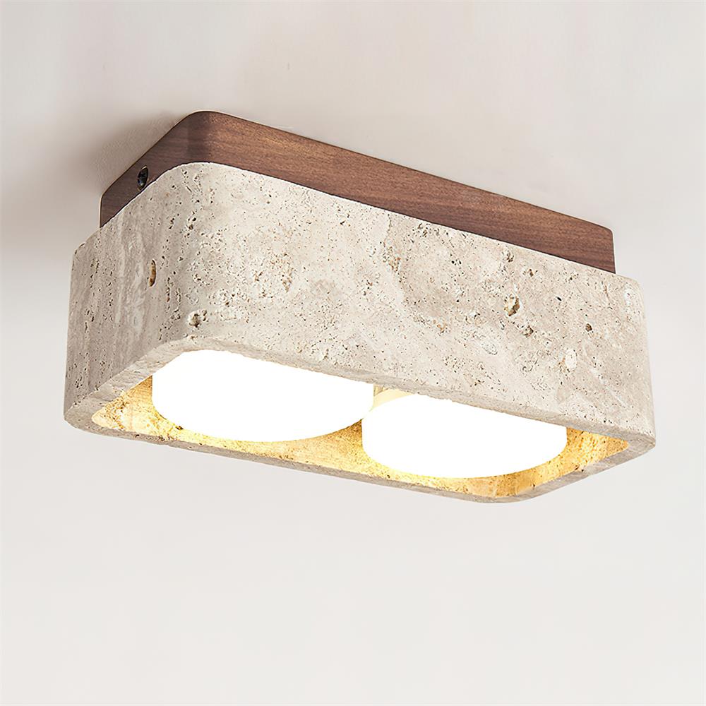 Drava Travertine Ceiling Lamp — product view 19