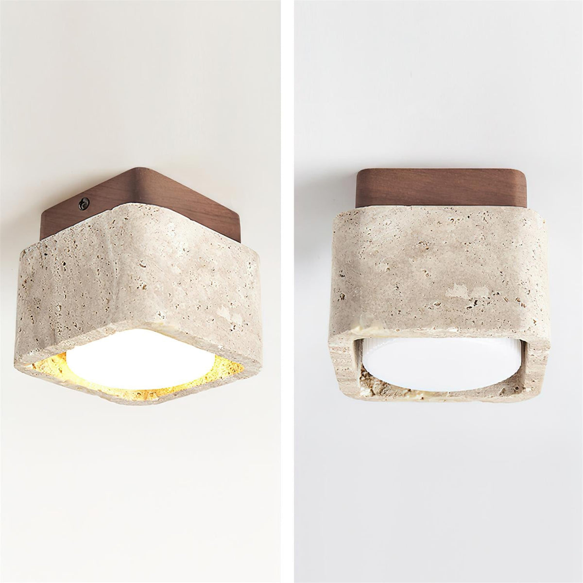 Drava Travertine Ceiling Lamp — product view 22
