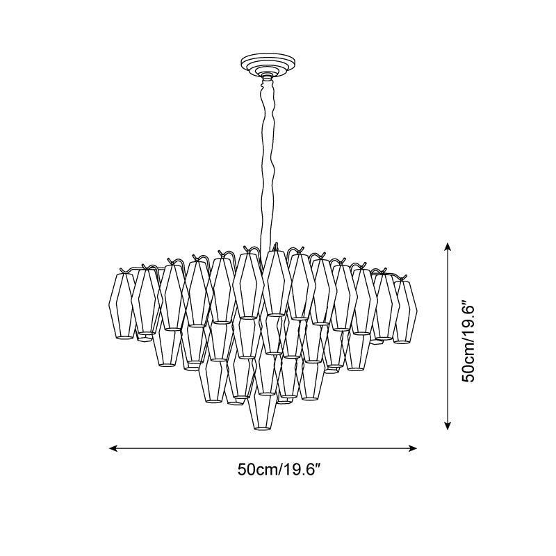 Petralyn Glass Chandelier — product view 5
