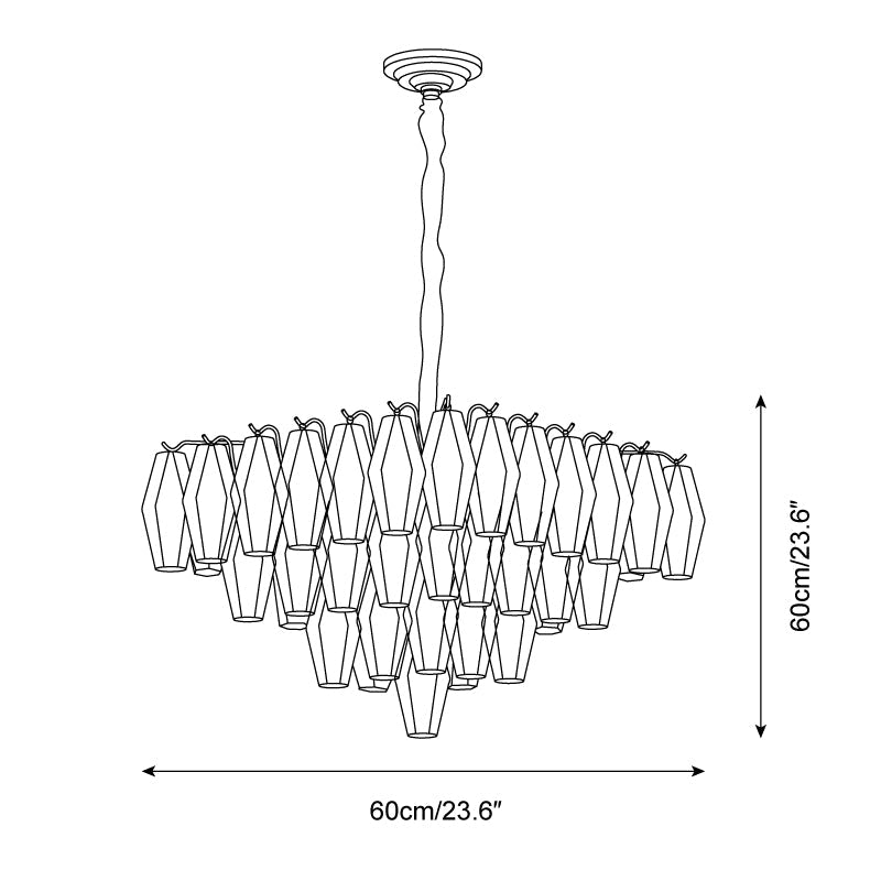 Petralyn Glass Chandelier — product view 6