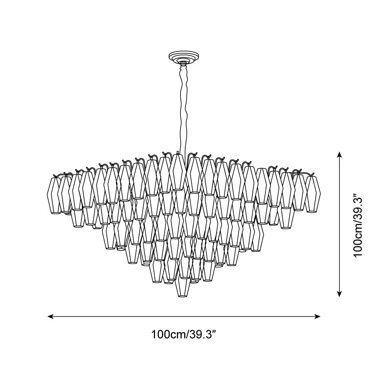 Petralyn Glass Chandelier — product view 7