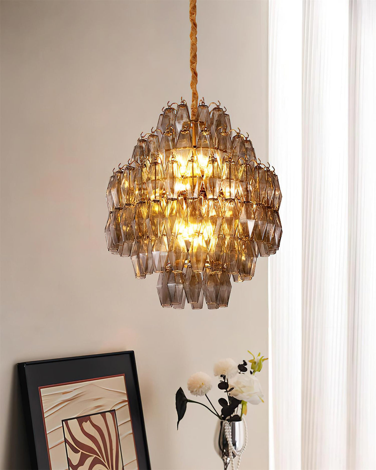 Kaelis Glass Chandelier — product view 4