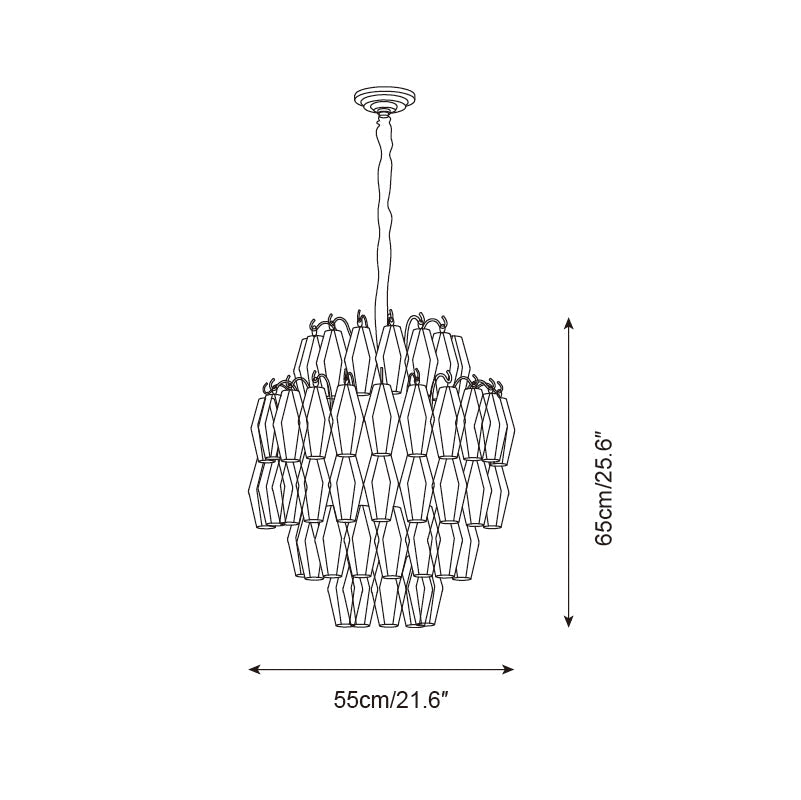 Kaelis Glass Chandelier — product view 5