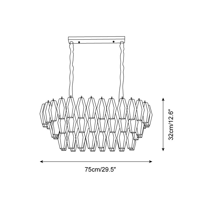 Lunvara Glass Chandelier — product view 5