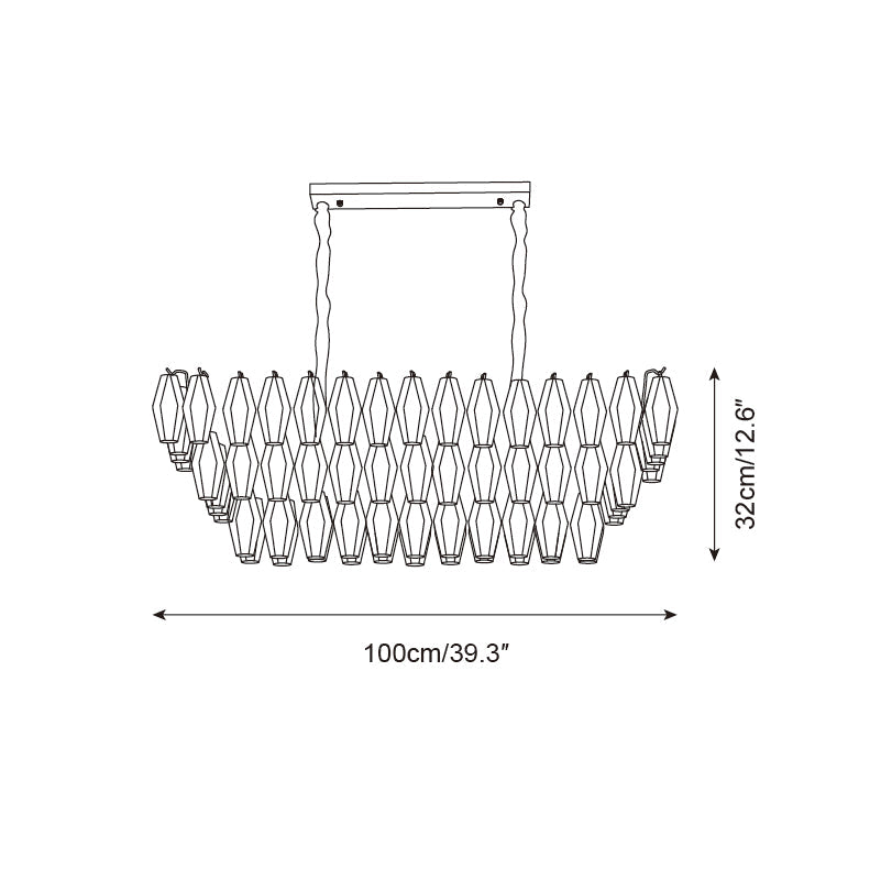 Lunvara Glass Chandelier — product view 6