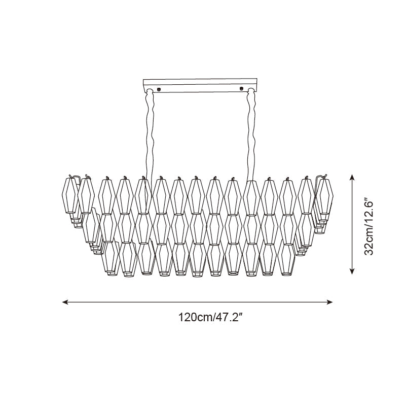 Lunvara Glass Chandelier — product view 7