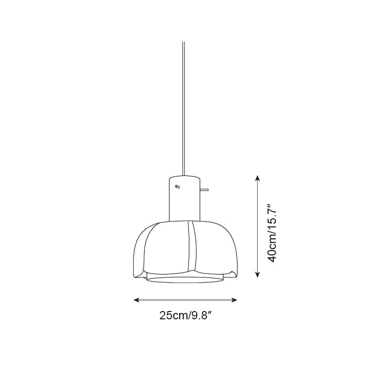 Pavina Glass Pendant Lamp — product view 5