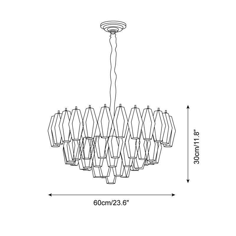 Selvara Glass Chandelier — product view 5