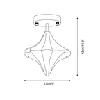 Lyra Glass Ceiling Light — product view 5