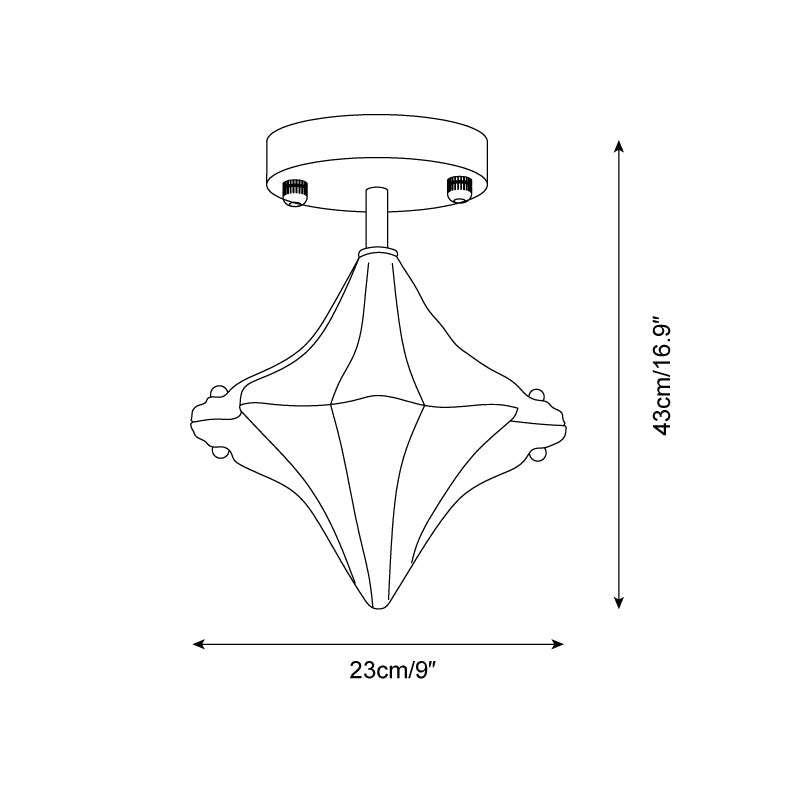 Lyra Glass Ceiling Light — product view 5