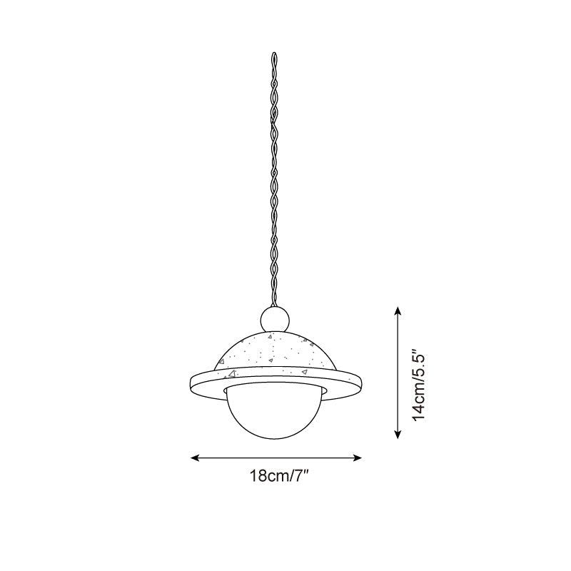 Dorna Travertine Pendant Lamp — product view 5