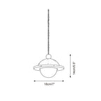 Dorna Travertine Pendant Lamp — product view 5