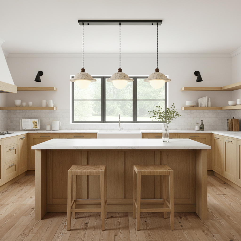 Dorna Travertine Pendant Lamp — product view 7