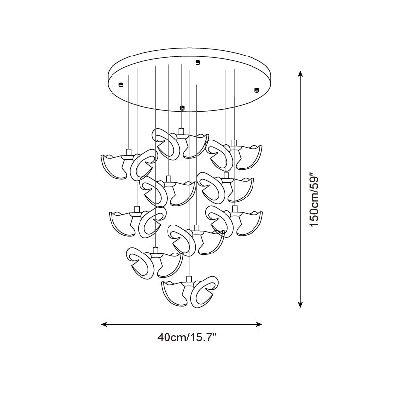 Fiora Metal Chandelier — product view 5