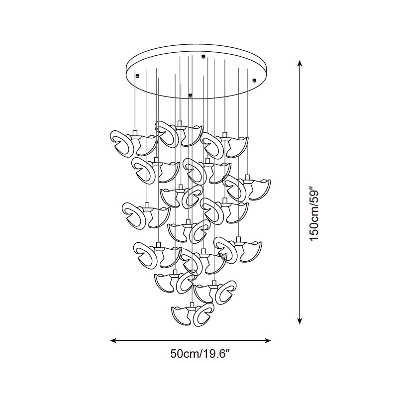 Fiora Metal Chandelier — product view 6