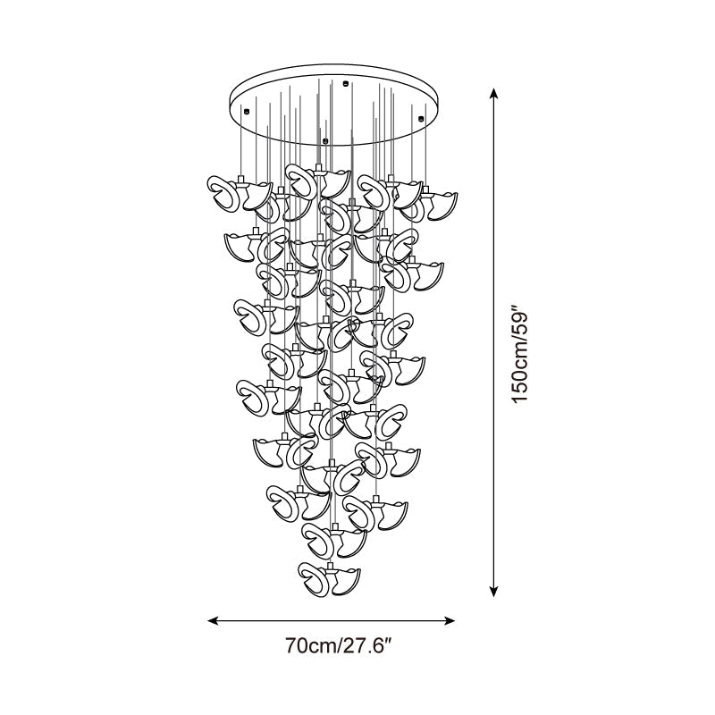 Fiora Metal Chandelier — product view 8
