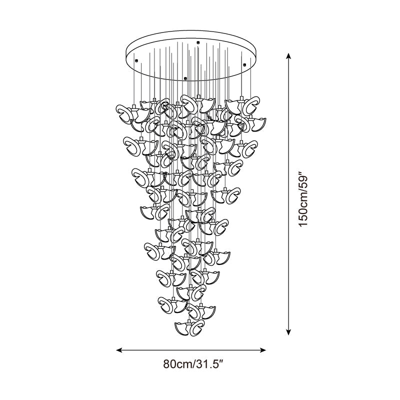 Fiora Metal Chandelier — product view 9