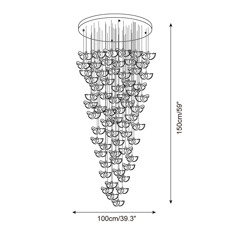 Fiora Metal Chandelier — product view 10