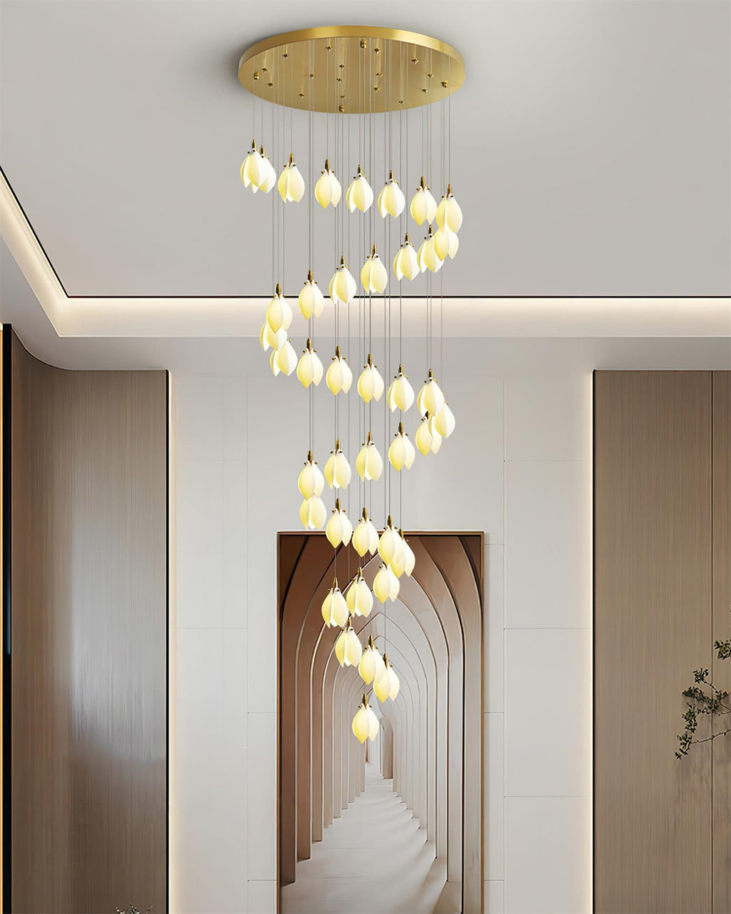 Lilium Drop Metal Chandelier — product view 2
