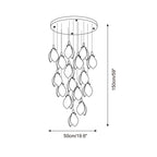 Lilium Drop Metal Chandelier — product view 7