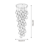 Lilium Drop Metal Chandelier — product view 9