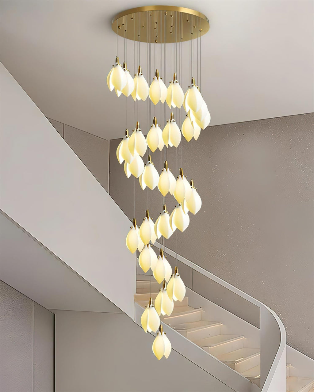 Lilium Drop Metal Chandelier — product view 14